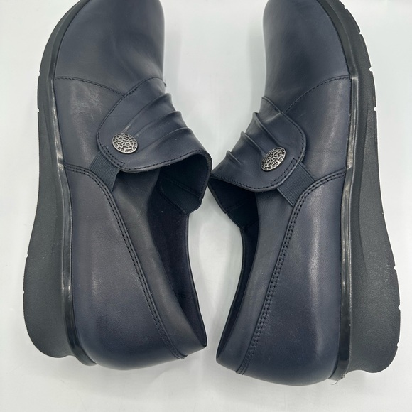 Clarks Women's Navy BlueHope Roxanne Leather Shoes Size 10M - Picture 6 of 12